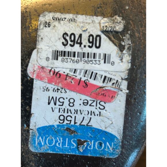 VTG 2008 Marciano Metallic Champagne/Rose Gold Size 8.5 Peep Toe Sling Back Heel - Picture 6 of 14